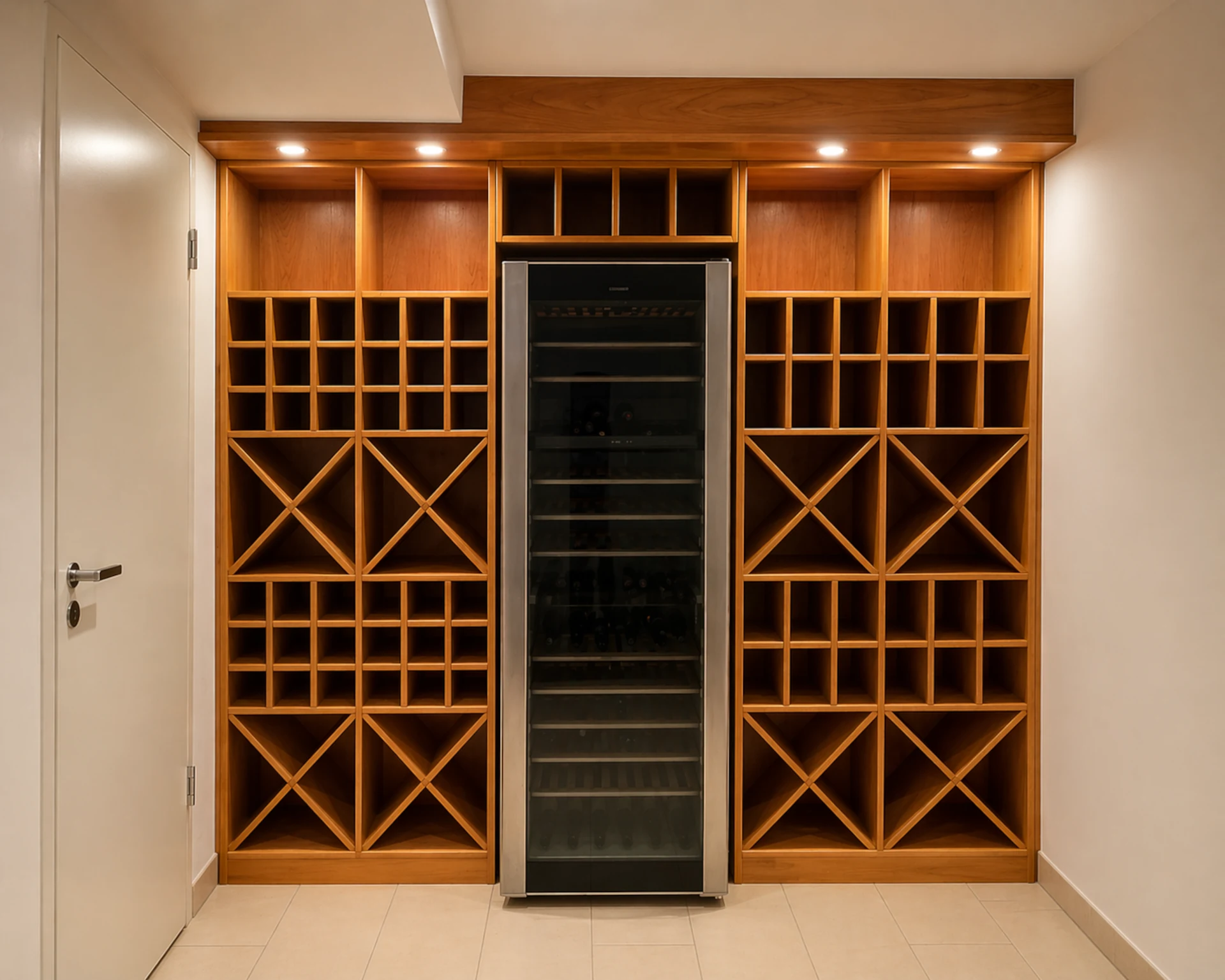 Massivholz Weinregal vom Tischler