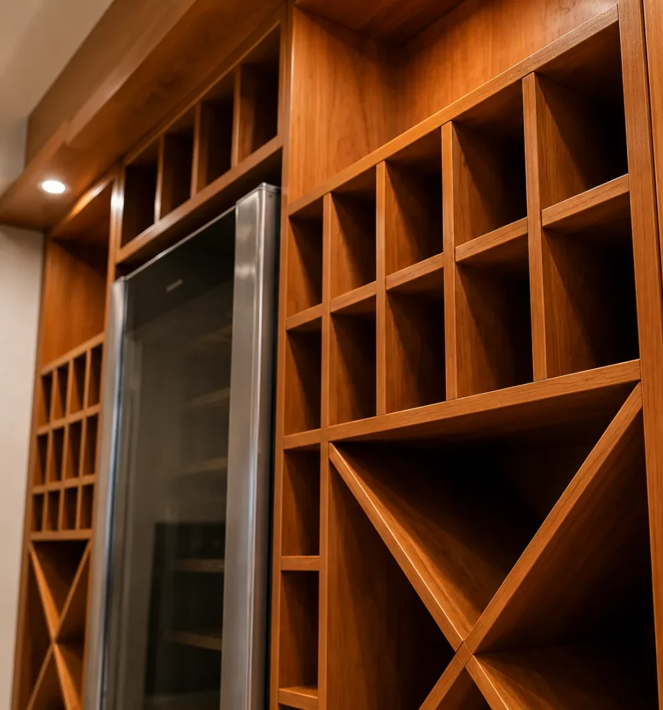 Massivholz Weinregal vom Tischler